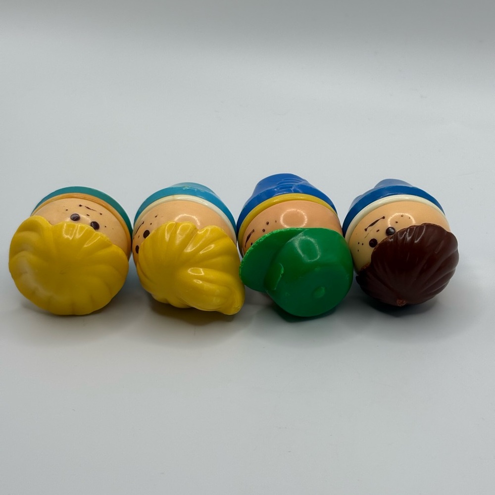 Lot 4 Vintage LITTLE TIKES Toddle Tots Chunky Figures Boy Green Hat Blonde Girl - Picture 4 of 12